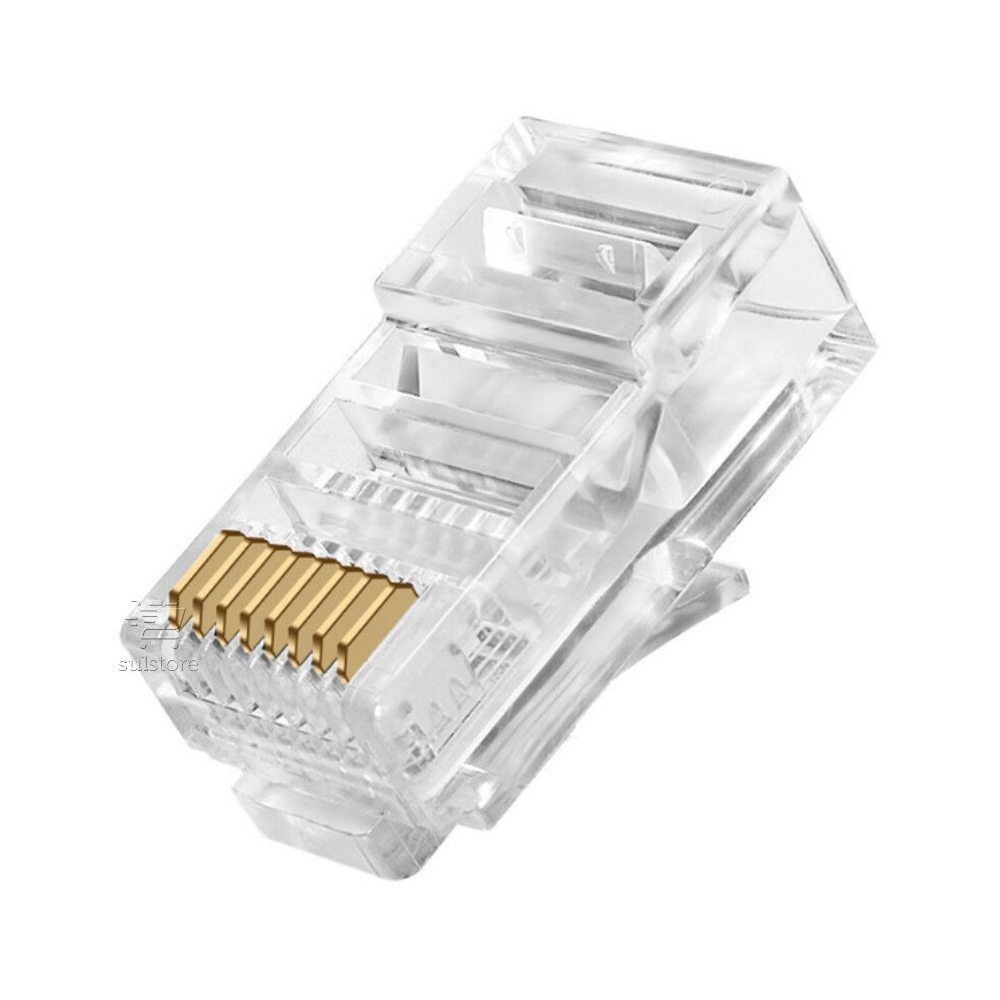 Imagem de CONECTOR RJ45 MACHO CAT5E PACK 100UN 5+ - 062-0045