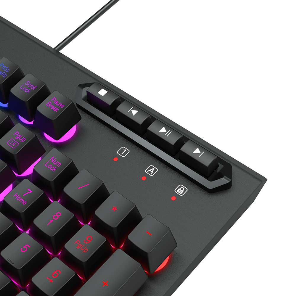Imagem de TECLADO REDRAGON MEMBRANA GAMER ADITYA RGB K513-RGB PT