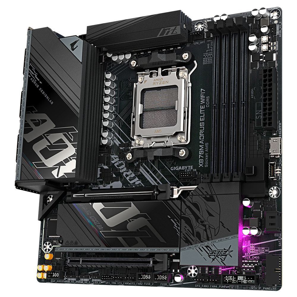 Imagem de PLACA MAE (AMD) GIGABYTE X870M A ELITE WF7 1.0 DDR5 AM5