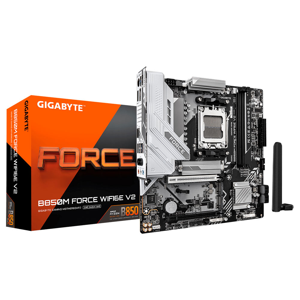 Imagem de PLACA MAE (AMD) GIGABYTE B850M FORCE WF6E V2 1.0 DDR5 AM5