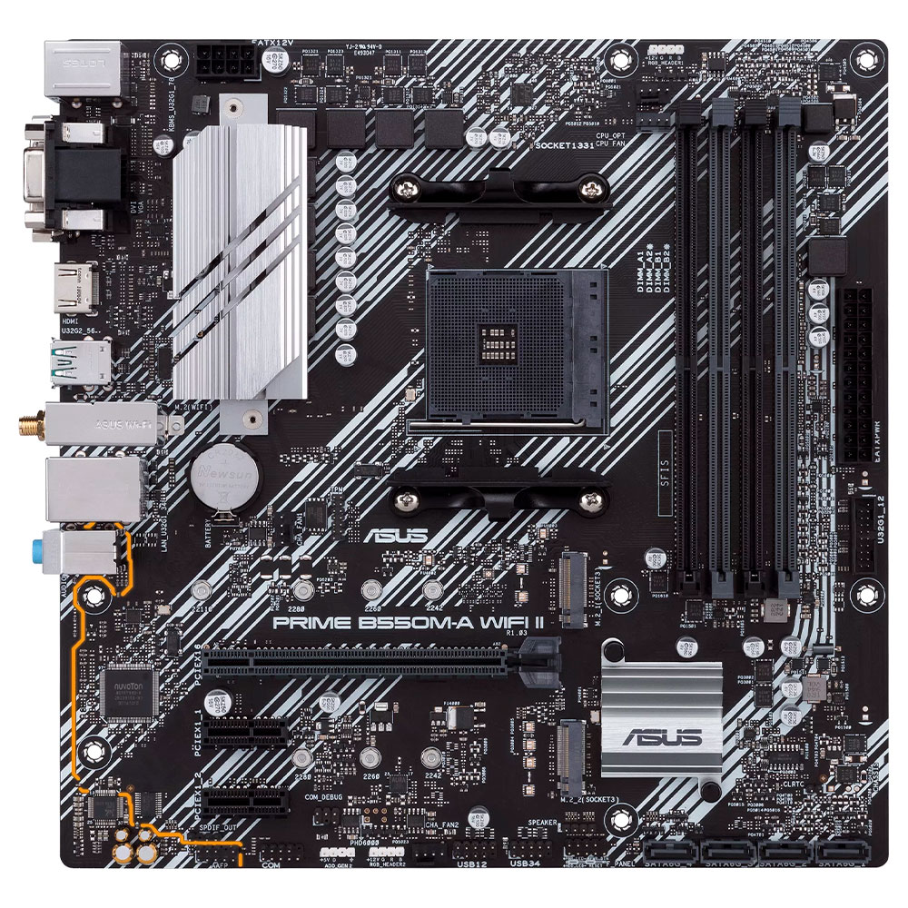 Mostrar detalhes de PLACA MAE (AMD) ASUS PRIME B550M-A WIFI II DDR4 AM4 Imagem de PLACA MAE (AMD) ASUS PRIME B550M-A WIFI II DDR4 AM4