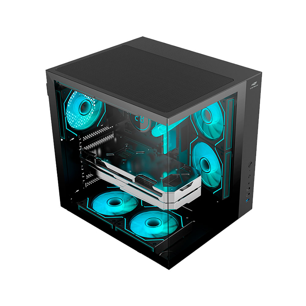 Imagem de GABINETE GAMER C3TECH AQUARIUS MT-G920BK SEM FONTE PRETO