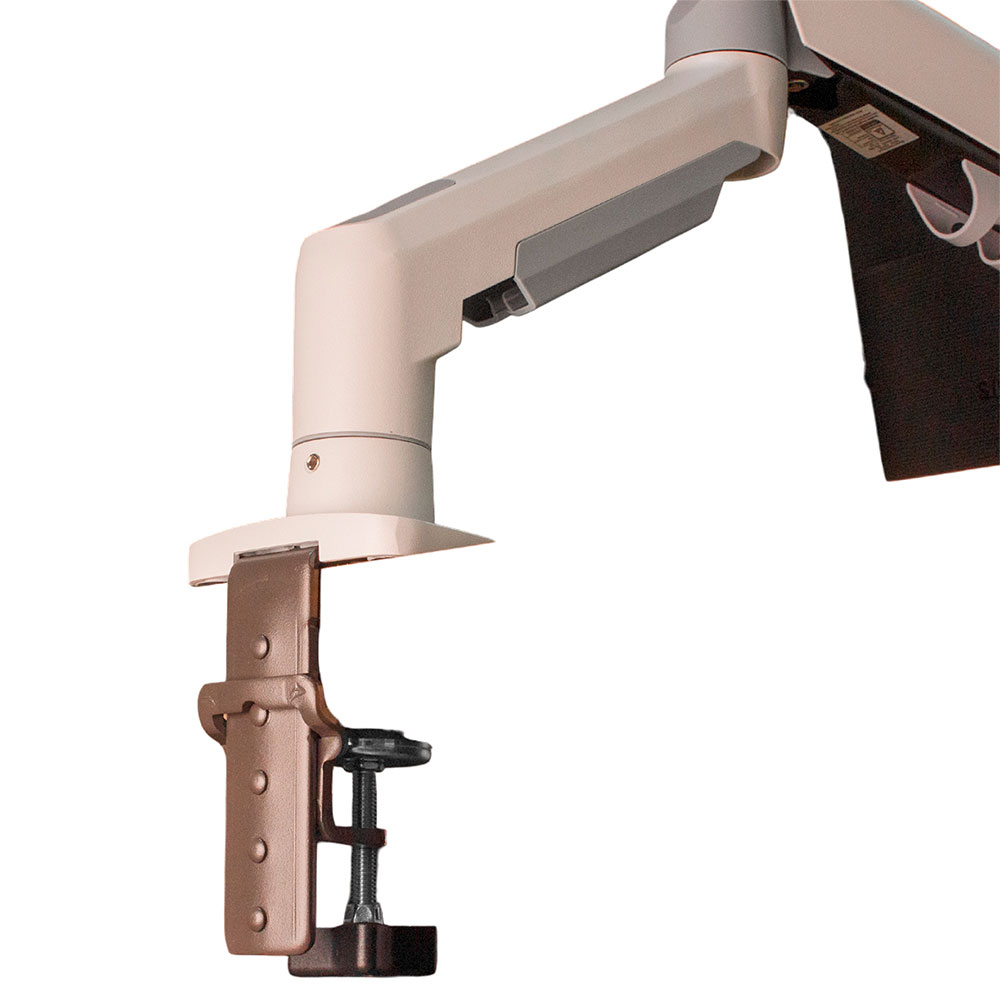 Imagem de SUPORTE MONITOR NORTH BAYOU PISTAO A GAS MORSA 17" A 30" BRANCO - NB-F80-XE