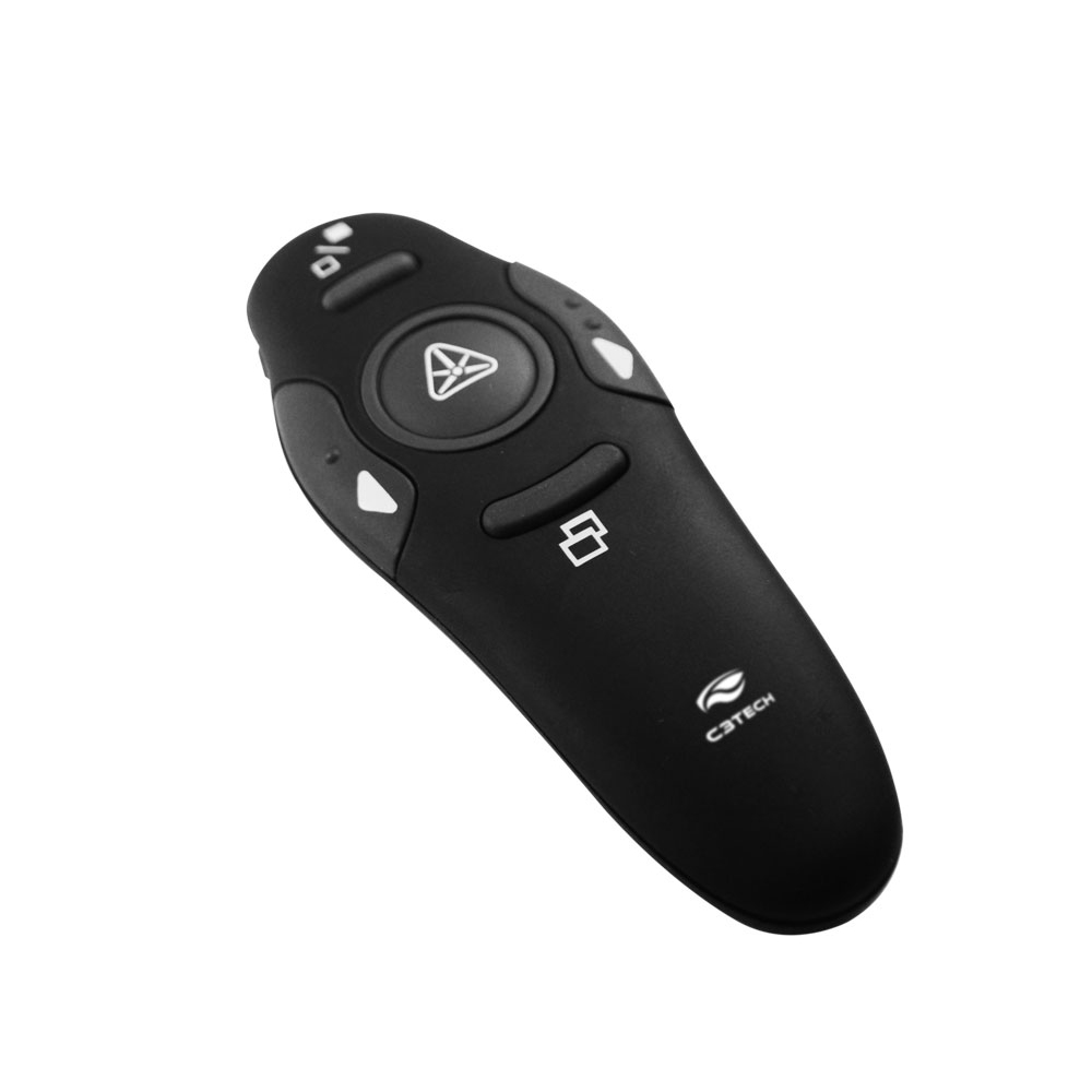 Mostrar detalhes de APRESENTADOR C3TECH LASERPOINT PRETO AP-400 Imagem de APRESENTADOR C3TECH LASERPOINT PRETO AP-400