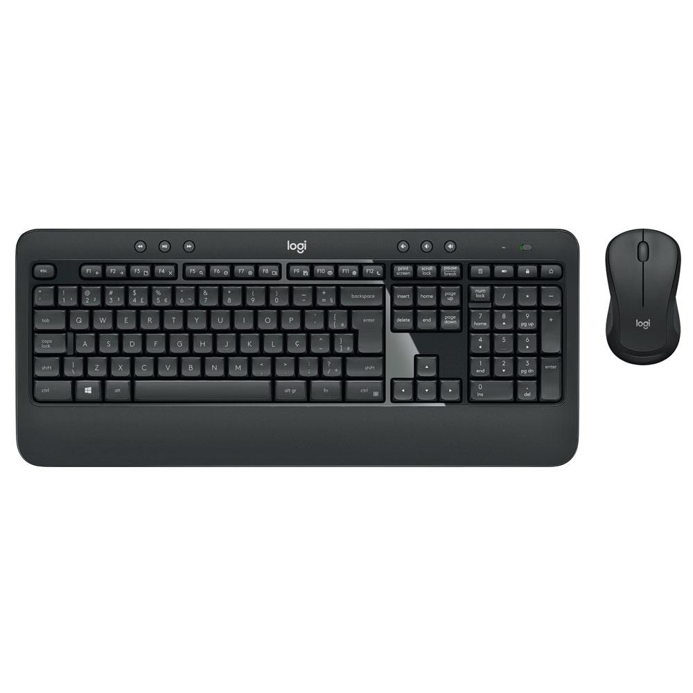 Imagem de KIT MOUSE E TECLADO LOGITECH MK540 SEM FIO USB PTO