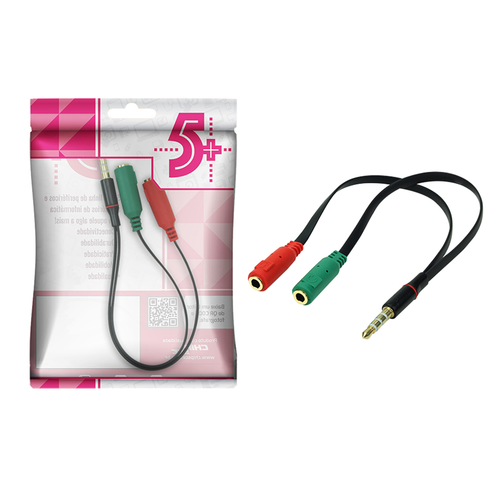 Mostrar detalhes de CABO ADAPTADOR P3 MACHO X 2 P2 FEMEA - P/ MICROFONE E FONE HEADSET PRETO 5+ - 018-6045 Imagem de CABO ADAPTADOR P3 MACHO X 2 P2 FEMEA - P/ MICROFONE E FONE HEADSET PRETO 5+ - 018-6045