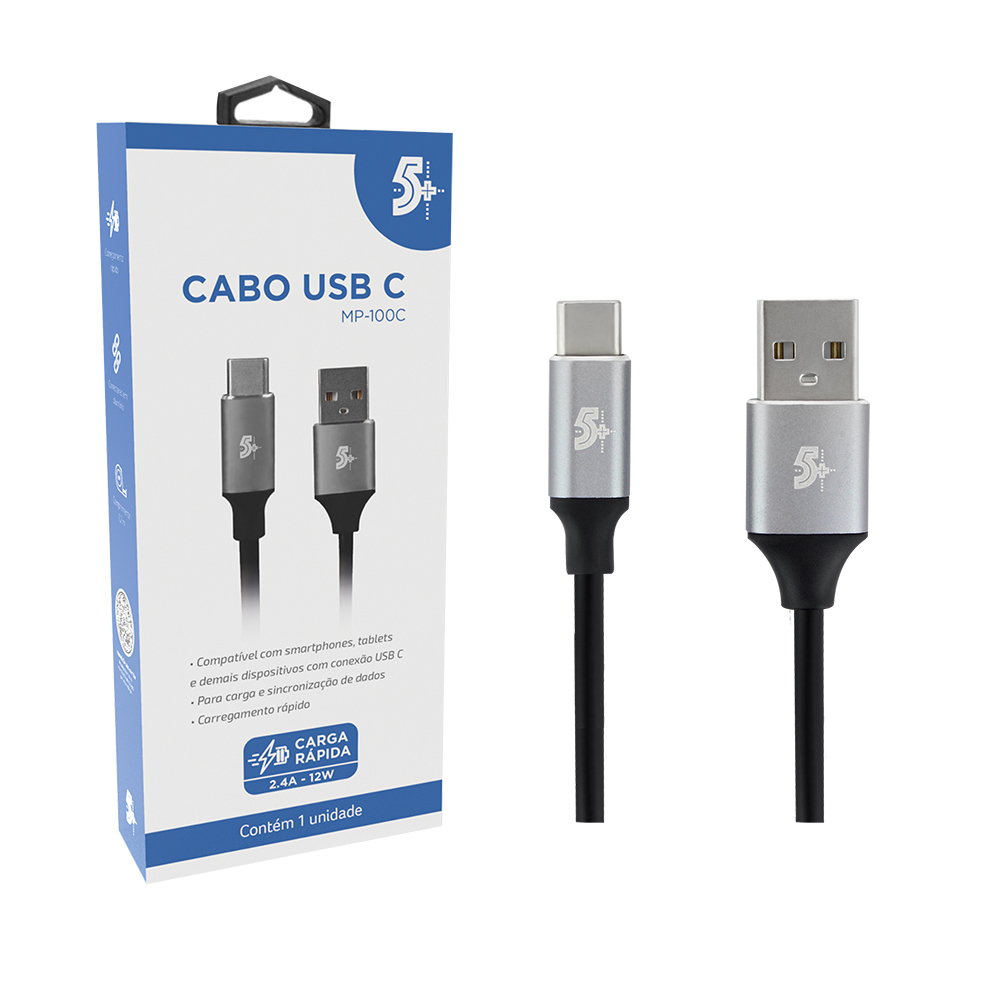 Mostrar detalhes de CABO USB C PARA USB - 2.0 - 1,2M 5+ - 018-0202 Imagem de CABO USB C PARA USB - 2.0 - 1,2M 5+ - 018-0202