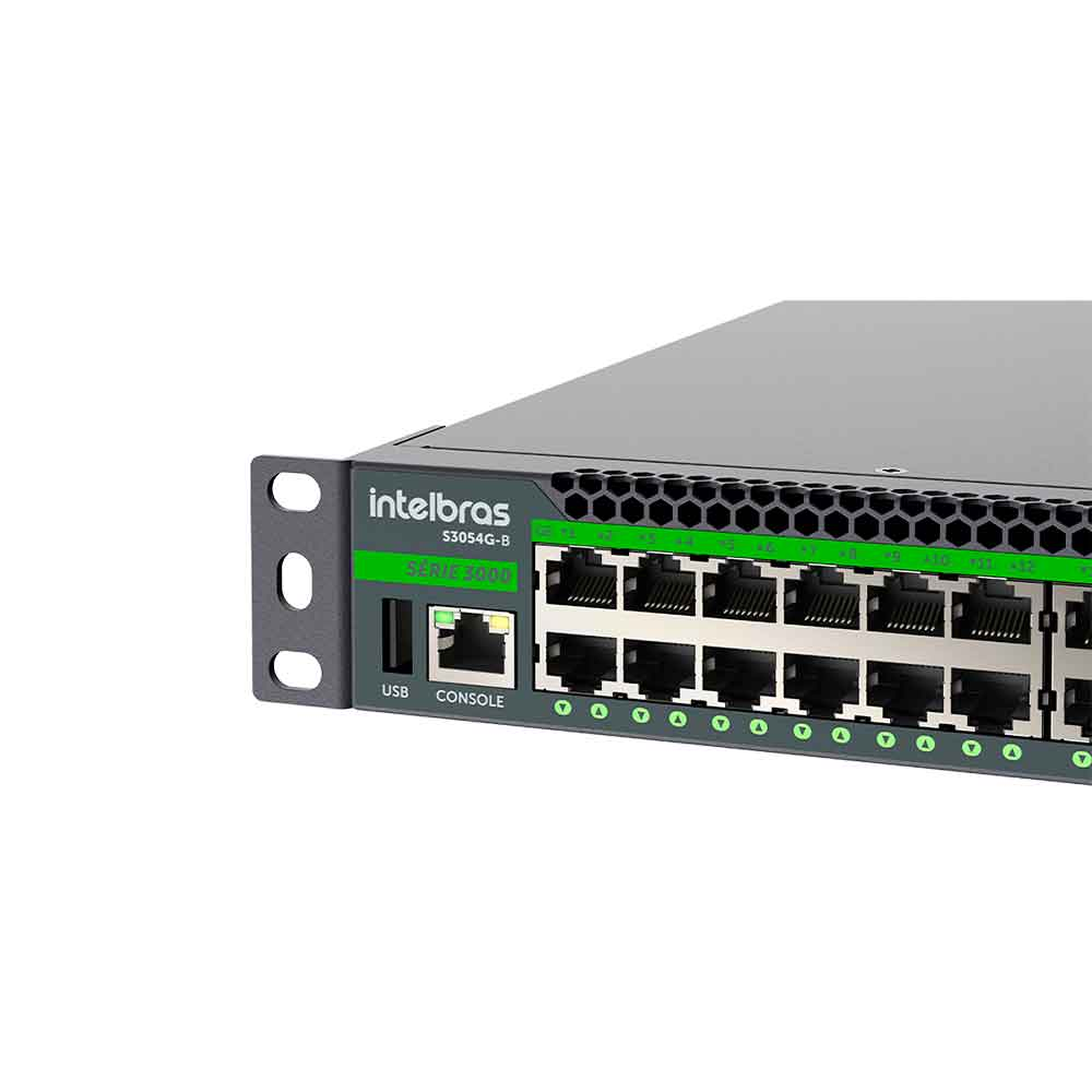 Imagem de SWITCH INTELBRAS 48 PORTAS L3 GIGABIT GERENCIAVEL + 6 PORTAS SFP S3054G-B - 4760077
