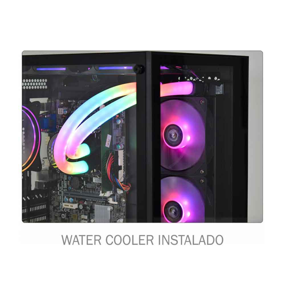 Imagem de WATER COOLER WAC4 K-MEX BIFROST 240MM PRETO ILUMINACAO ARGB