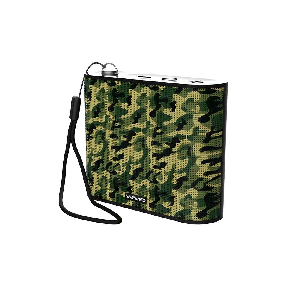 Mostrar detalhes de CAIXA DE SOM BLUETOOTH WAVEONE POCKET CAMUFLADA Imagem de CAIXA DE SOM BLUETOOTH WAVEONE POCKET CAMUFLADA