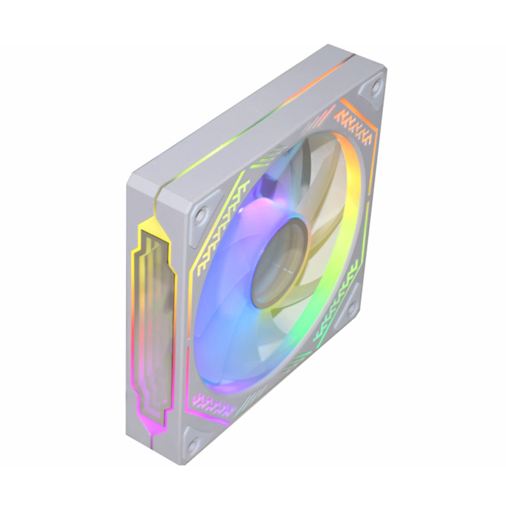 Imagem de COOLER PARA GABINETE K-MEX BRANCO AARAF ARGB COMPATIVEL COM O KIT AARA 120MM