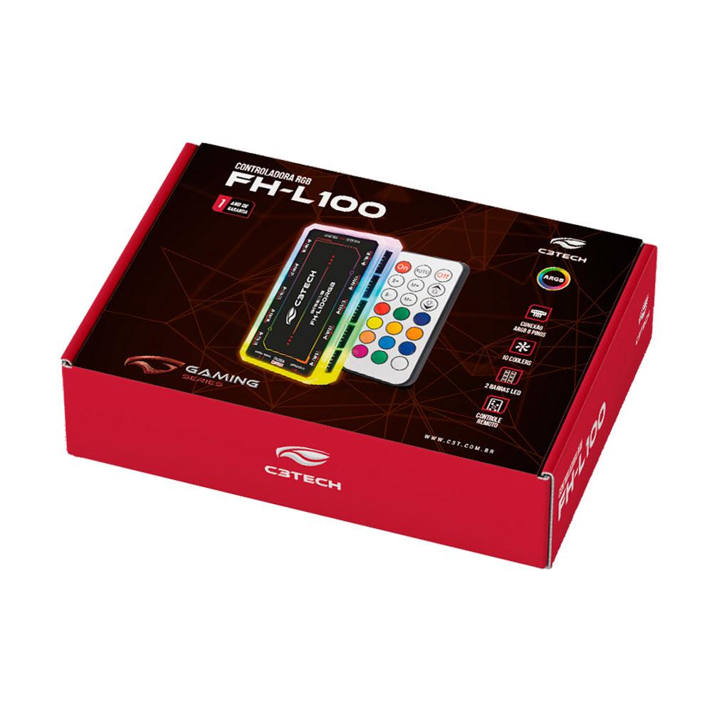 Imagem de CONTROLADORA DE COOLER C3TECH FH-L100RGB