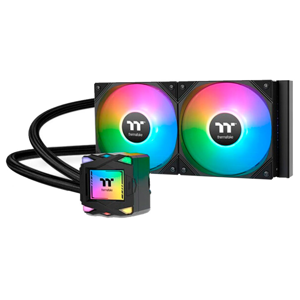 Imagem de WATER COOLER THERMALTAKE LA 240 ARGB SYNC BLACK ALLINONE 2*120MM - CL-W457-PL12SW-A