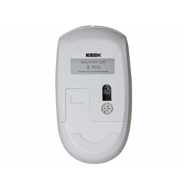 Imagem de KIT MOUSE E TECLADO K-MEX SEM FIO KA-60W9+MA-A7W7 BRANCO - B2KA60W92020B0X