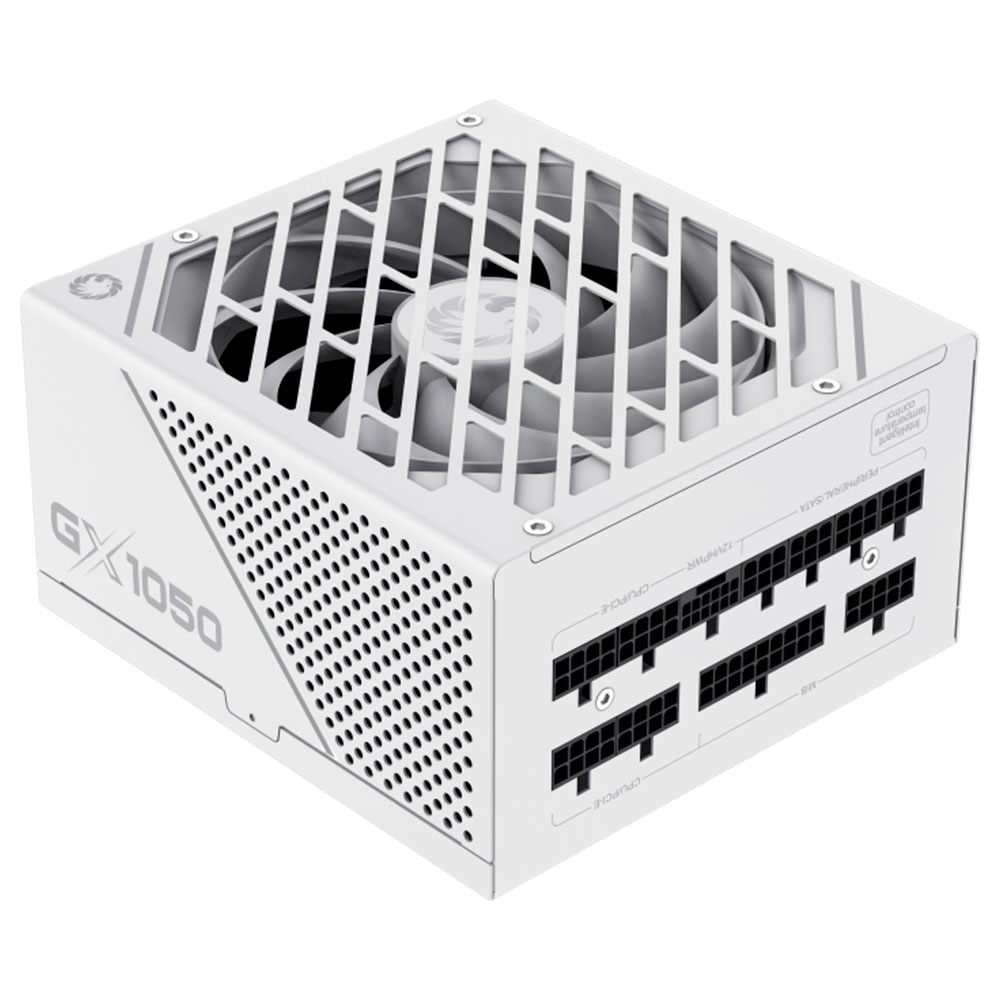 Mostrar detalhes de FONTE DE ALIMENTACAO GAMEMAX 1050W 80 PLUS PLATINUM FULL MODULAR - GX1050 PRO WHITE Imagem de FONTE DE ALIMENTACAO GAMEMAX 1050W 80 PLUS PLATINUM FULL MODULAR - GX1050 PRO WHITE
