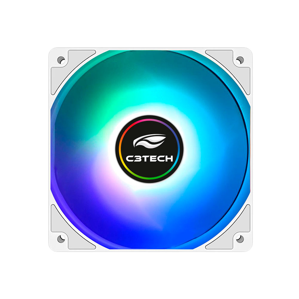 Imagem de COOLER PARA GABINETE C3TECH ARGB BRANCO F9-L260WH 120MM