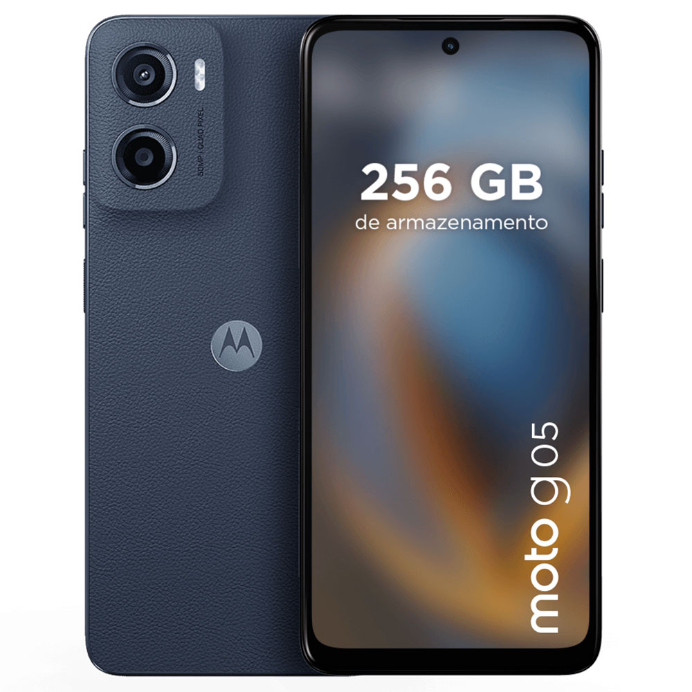 Imagem de SMARTPHONE MOTOROLA G05 XT2523-2 6,7" HD+/ 4G/ 12GB (4GB + 8GB RAM BOOST*)/256GB/ANDROID 15/ GRAFITE