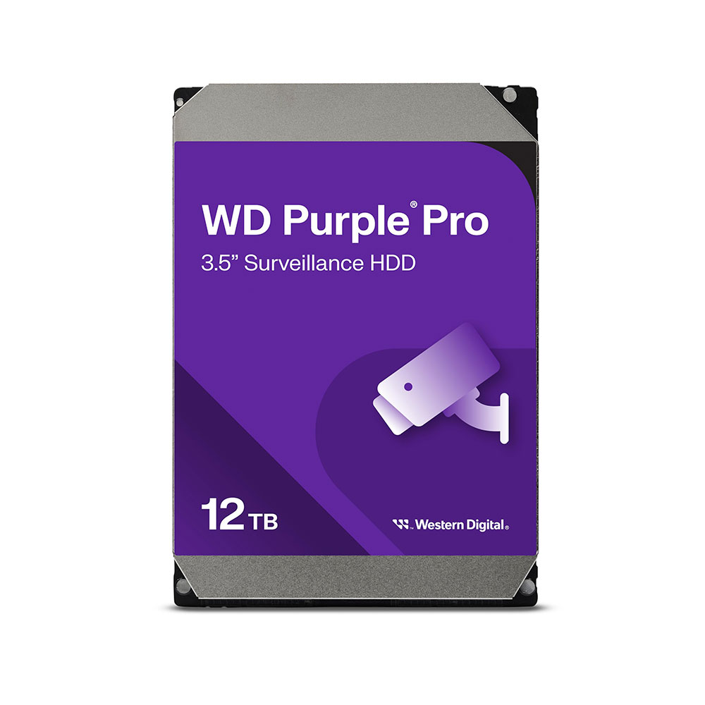 Imagem de HDD WD PURPLE PRO 12 TB PARA SEGURANCA / VIGILANCIA / DVR - WD122PURP