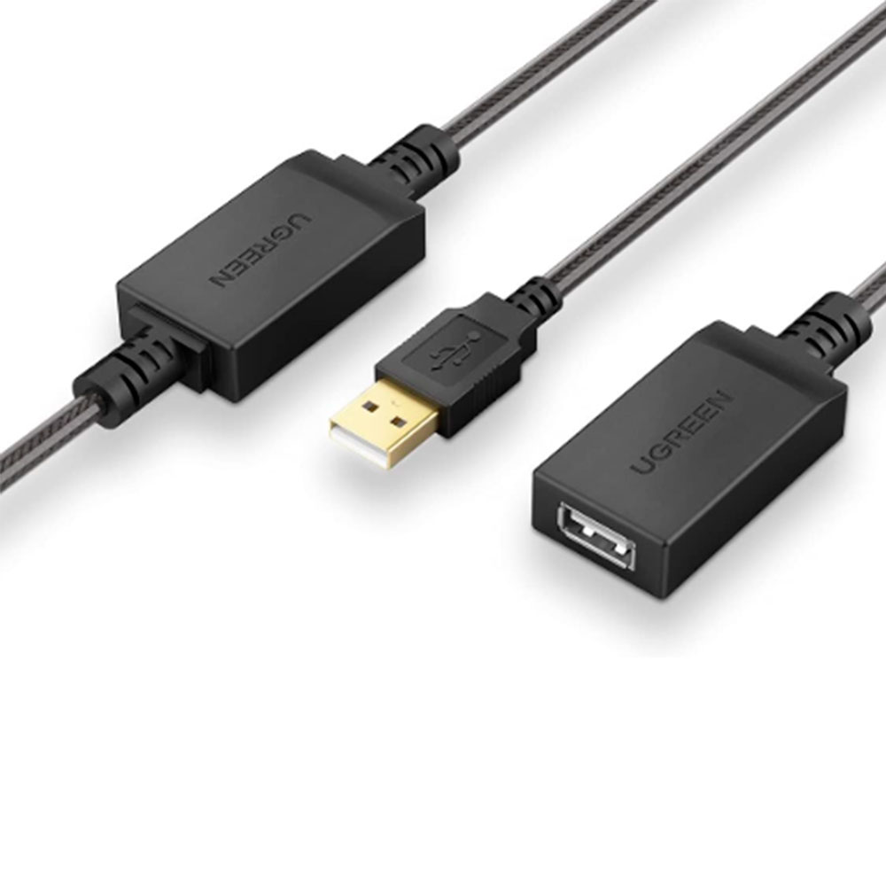 Mostrar detalhes de CABO EXTENSOR UGREEN USB-A 2.0 MACHO PARA USB-A FEMEA 5M - US121 Imagem de CABO EXTENSOR UGREEN USB-A 2.0 MACHO PARA USB-A FEMEA 5M - US121