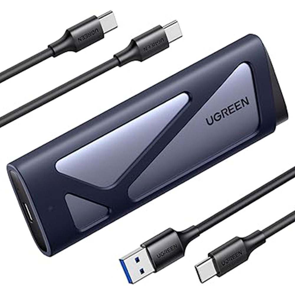 Mostrar detalhes de CASE/GAVETA UGREEN PARA SSD MVME SATA COM USB-C 10GBPS PRATA - CM767 Imagem de CASE/GAVETA UGREEN PARA SSD MVME SATA COM USB-C 10GBPS PRATA - CM767