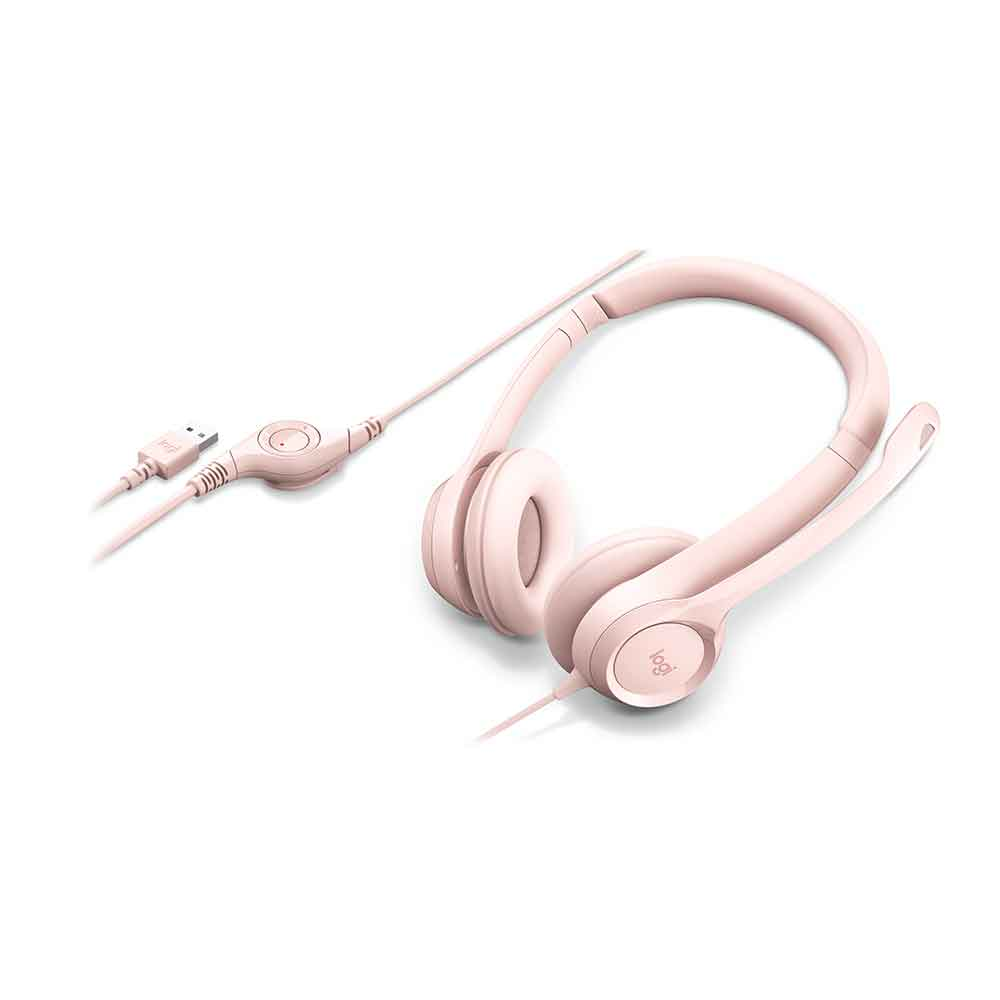 Imagem de FONE DE OUVIDO MIC LOGITECH H390 USB ROSA