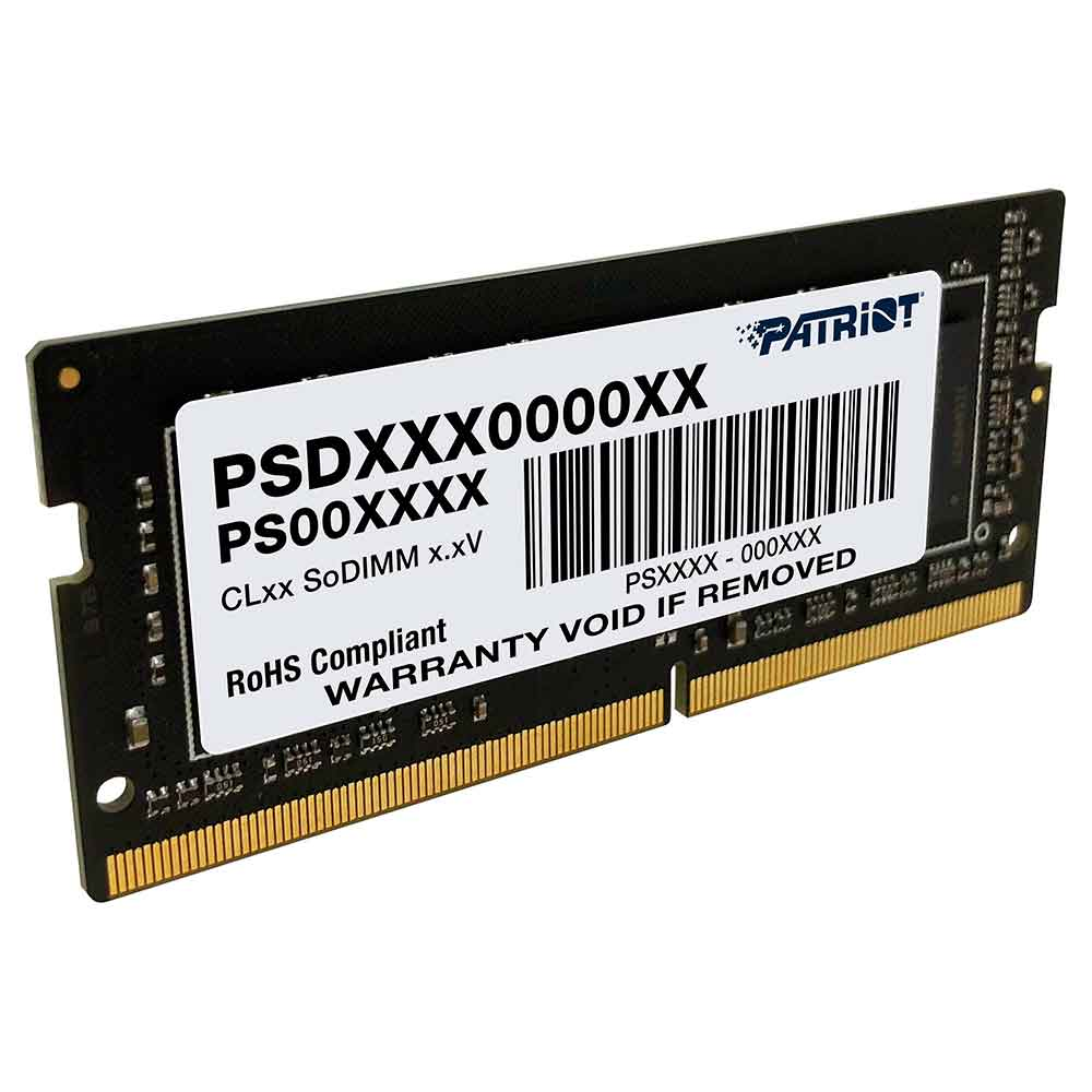 Mostrar detalhes de MEMORIA PATRIOT 16GB DDR4 3200MHZ 1.2V SIGNATURE -NOTEBOOK- PSD416G32002S Imagem de MEMORIA PATRIOT 16GB DDR4 3200MHZ 1.2V SIGNATURE -NOTEBOOK- PSD416G32002S