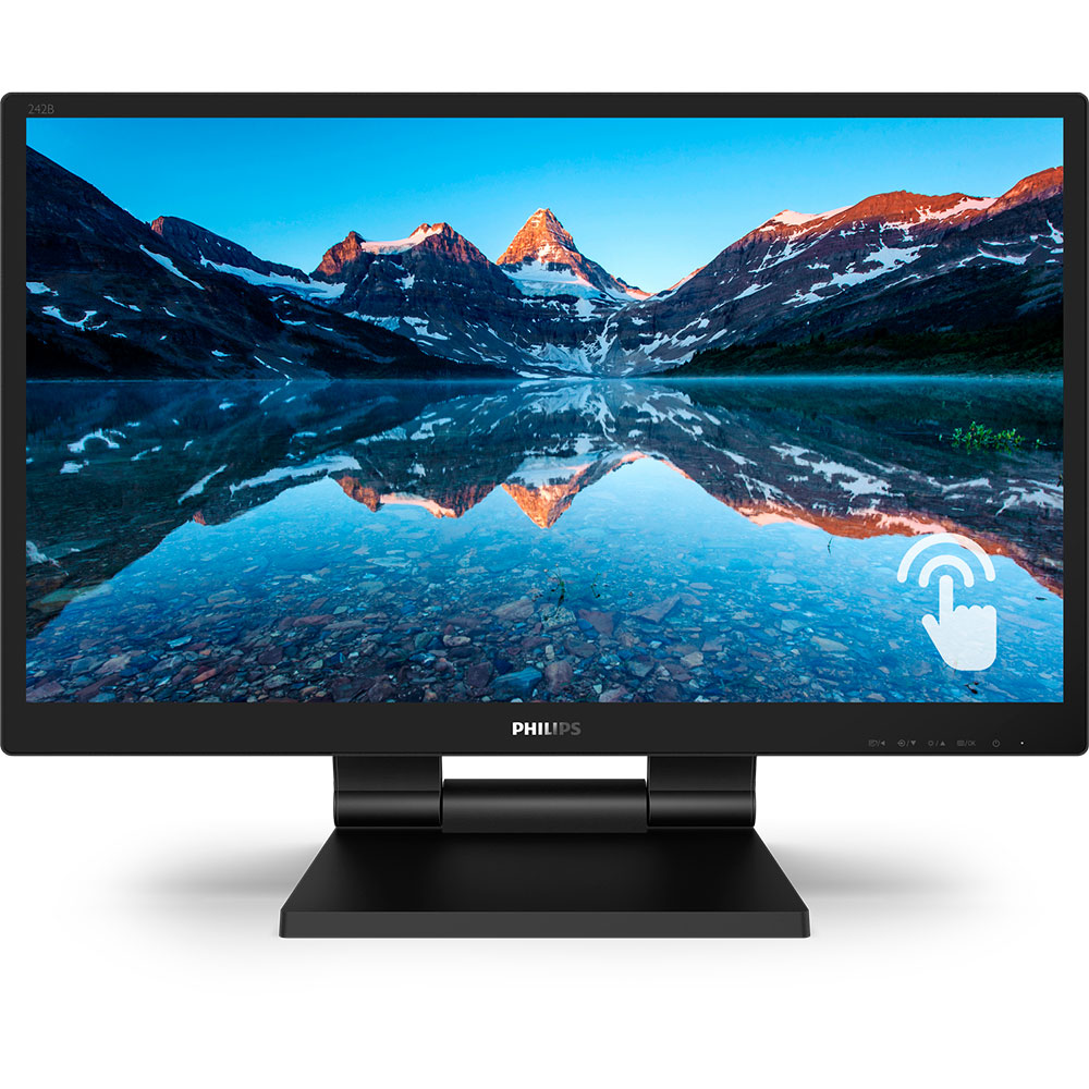 Imagem de MONITOR TOUCH SCREEN PHILIPS 242B9T 23,8" FDH / 60HZ / 5MS / VGA / HDMI / DVI / DP 1.2 / USB / VESA