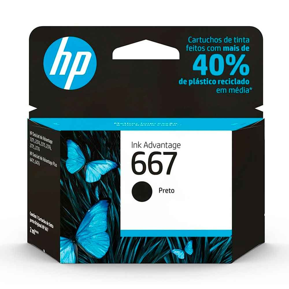 Mostrar detalhes de CARTUCHO HP 3YM79AB N 667 PRETO Imagem de CARTUCHO HP 3YM79AB N 667 PRETO