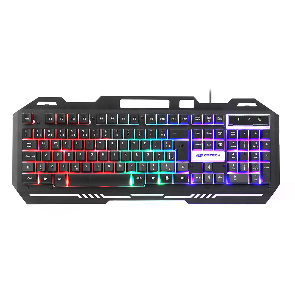 Mostrar detalhes de TECLADO GAMER C3TECH KG-40BK USB PRETO Imagem de TECLADO GAMER C3TECH KG-40BK USB PRETO