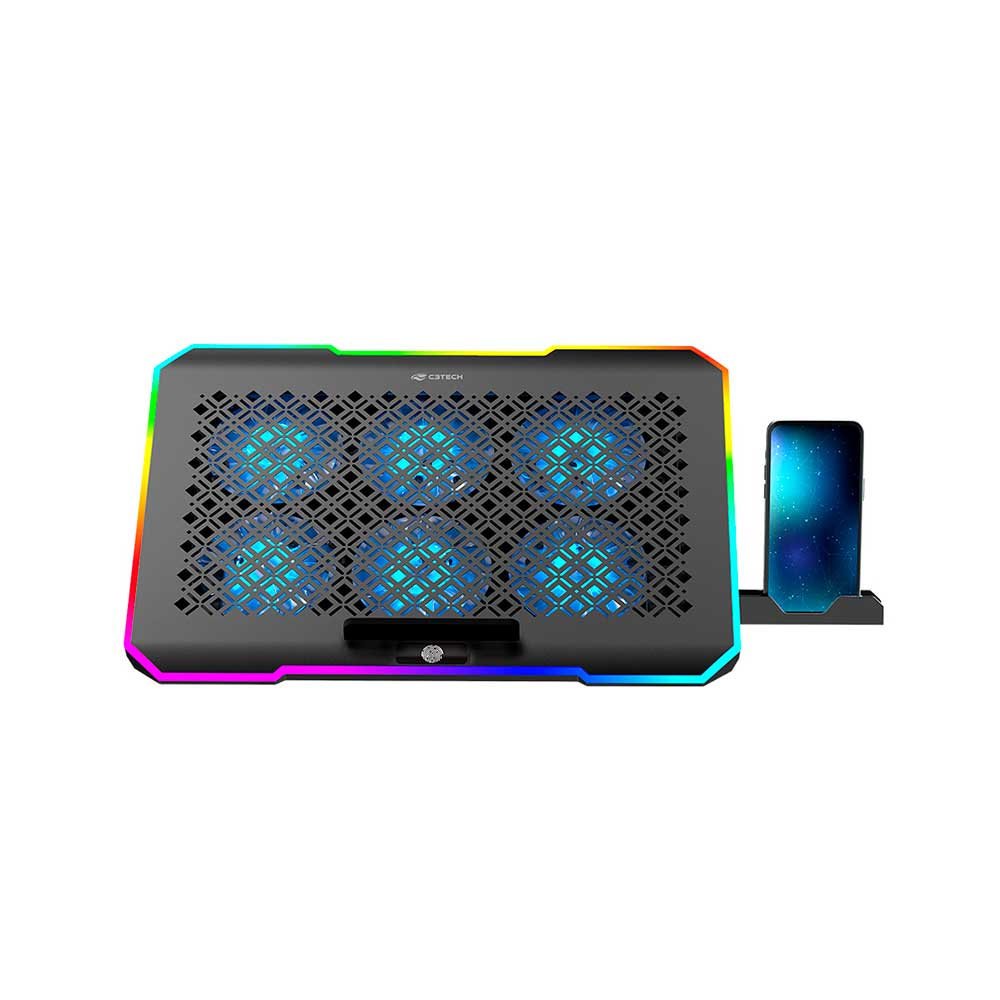 Mostrar detalhes de BASE PARA NOTEBOOK C3TECH GAMER 15,6" NBC-550BK Imagem de BASE PARA NOTEBOOK C3TECH GAMER 15,6" NBC-550BK