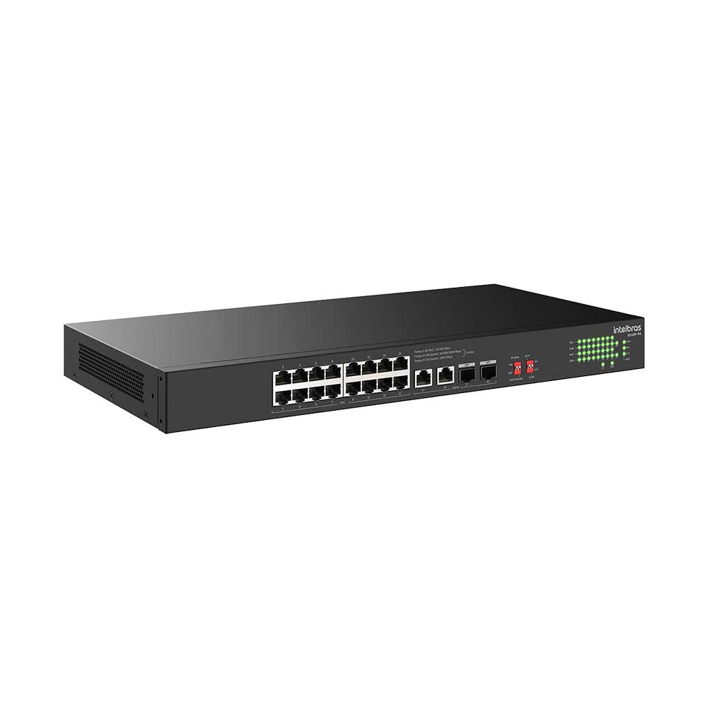Mostrar detalhes de SWITCH INTELBRAS 16 PORTAS FAST POE MAIS 4 PORTAS GIGABIT SENDO 2 PORTAS COMBO SFP S1118F-PA-4760128 Imagem de SWITCH INTELBRAS 16 PORTAS FAST POE MAIS 4 PORTAS GIGABIT SENDO 2 PORTAS COMBO SFP S1118F-PA-4760128