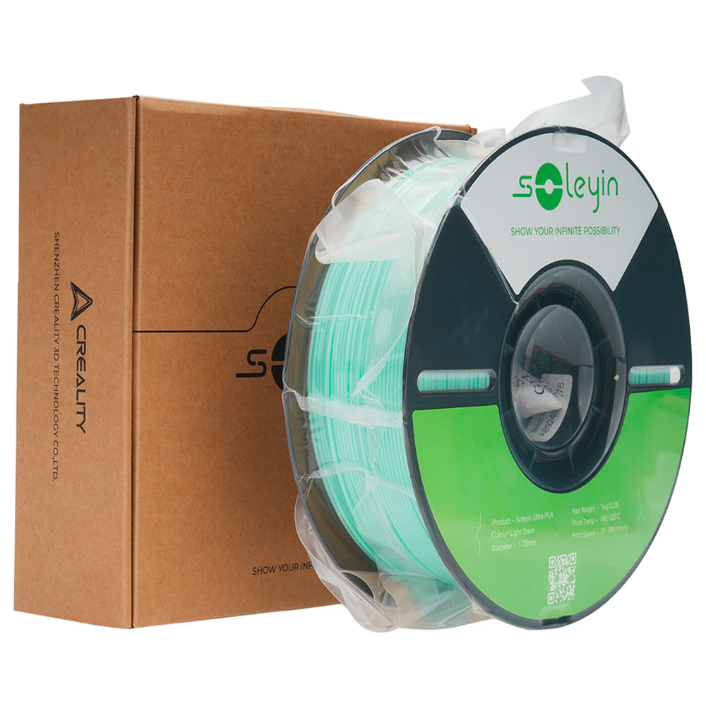 Imagem de FILAMENTO CREALITY SOLEYIN ULTRA PLA (VERDE CLARO) 1,75MM 3301010603