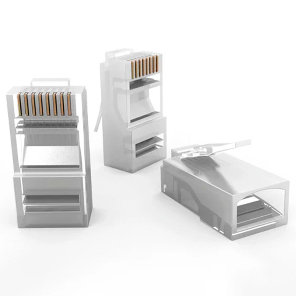 Imagem de CONECTOR MACHO RJ45 FURUKAWA SOHOPLUS CAT5E PARA CABO SOLIDO E FLEXIVEL PCT 100 UND