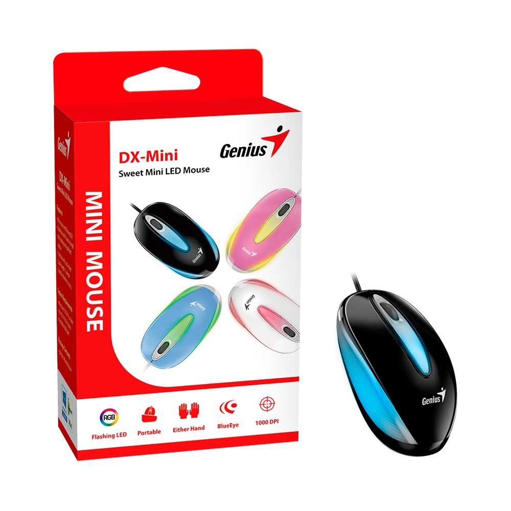 Mostrar detalhes de MOUSE GENIUS DX-MINI OPTICO USB PRETO Imagem de MOUSE GENIUS DX-MINI OPTICO USB PRETO