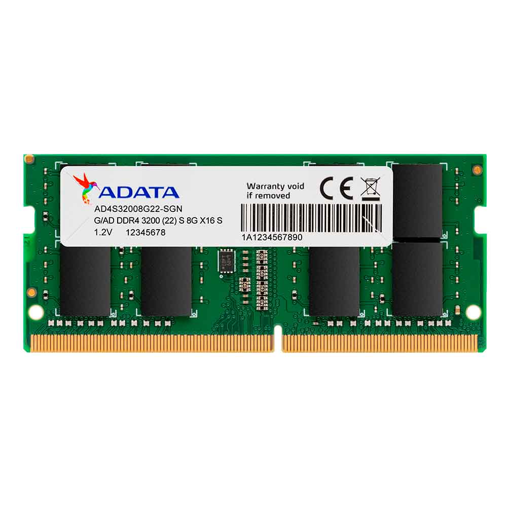 Imagem de MEMORIA  ADATA 8GB DDR4 3200MHZ 1.2V NOTEBOOK - AD4S32008G22-SGN