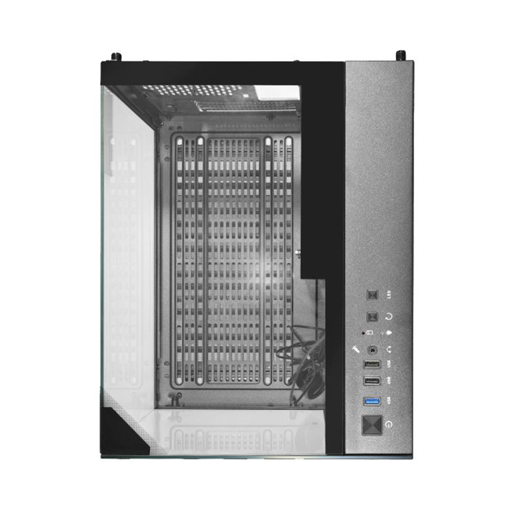 Imagem de GABINETE GAMER K-MEX AQUARIO CG-K3D3 VISAO INFINITA PRETO MICRO ATX SEM FAN