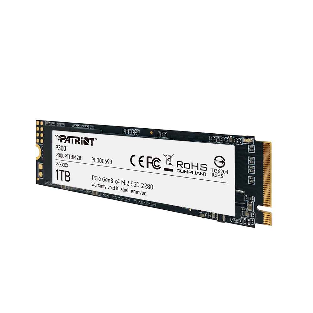 Imagem de SSD PATRIOT P300 1TB M.2 2280 NVME PCIE GEN 3x4 - P300P1TBM28