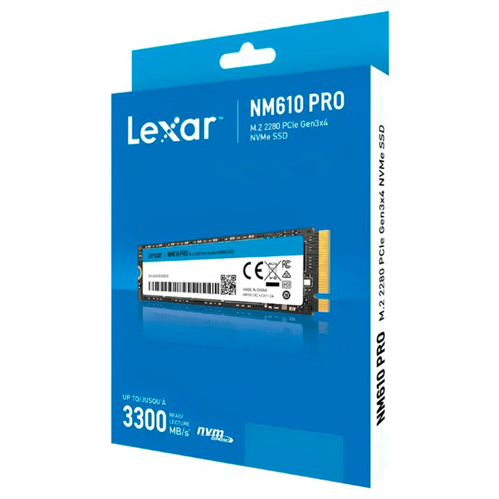Imagem de SSD LEXAR NM610 PRO 1TB M.2 2280 NVME PCIE - LNM610P001T-RNNNG