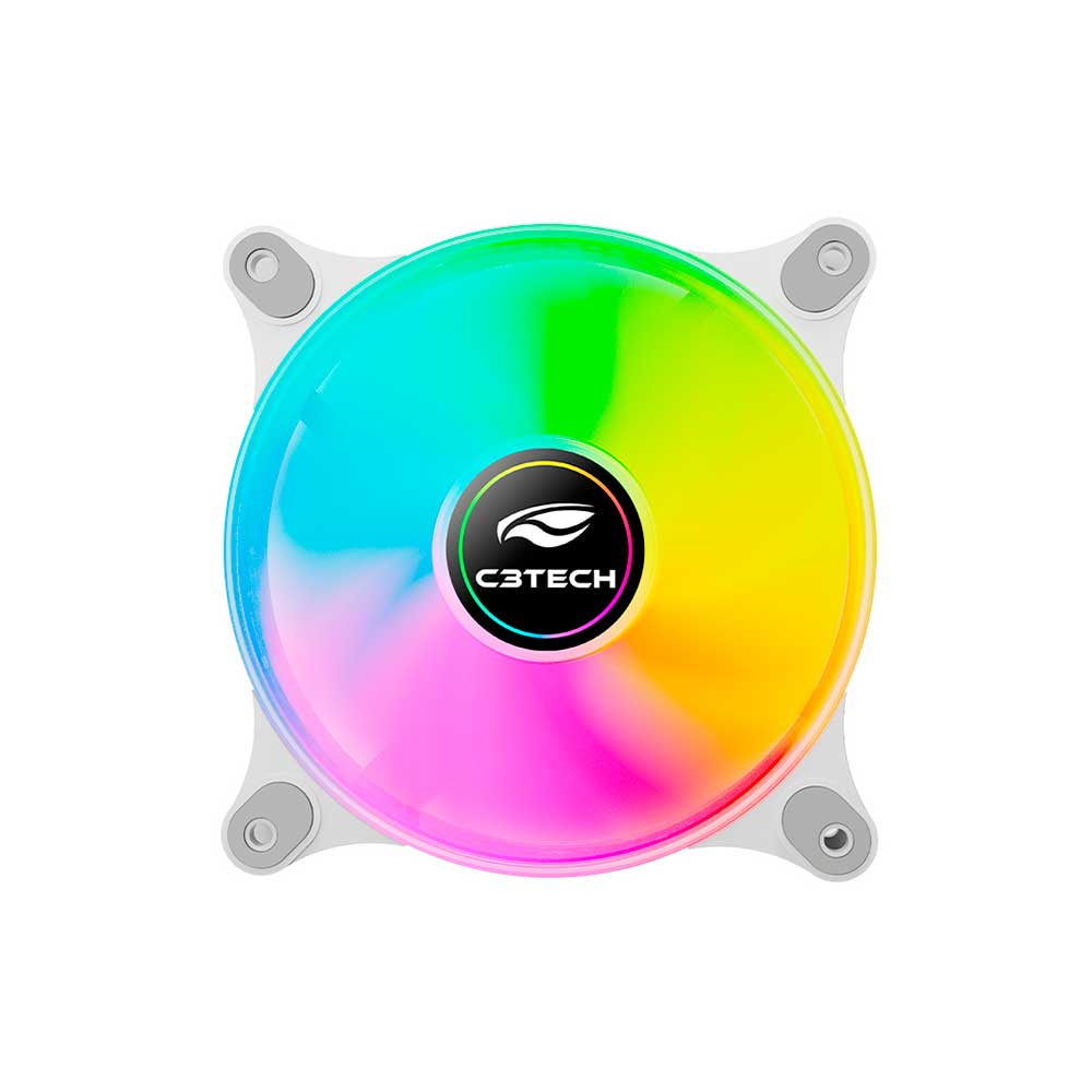Mostrar detalhes de COOLER PARA GABINETE C3TECH ARGB BRANCO F9-L170WHRGB 120MM Imagem de COOLER PARA GABINETE C3TECH ARGB BRANCO F9-L170WHRGB 120MM
