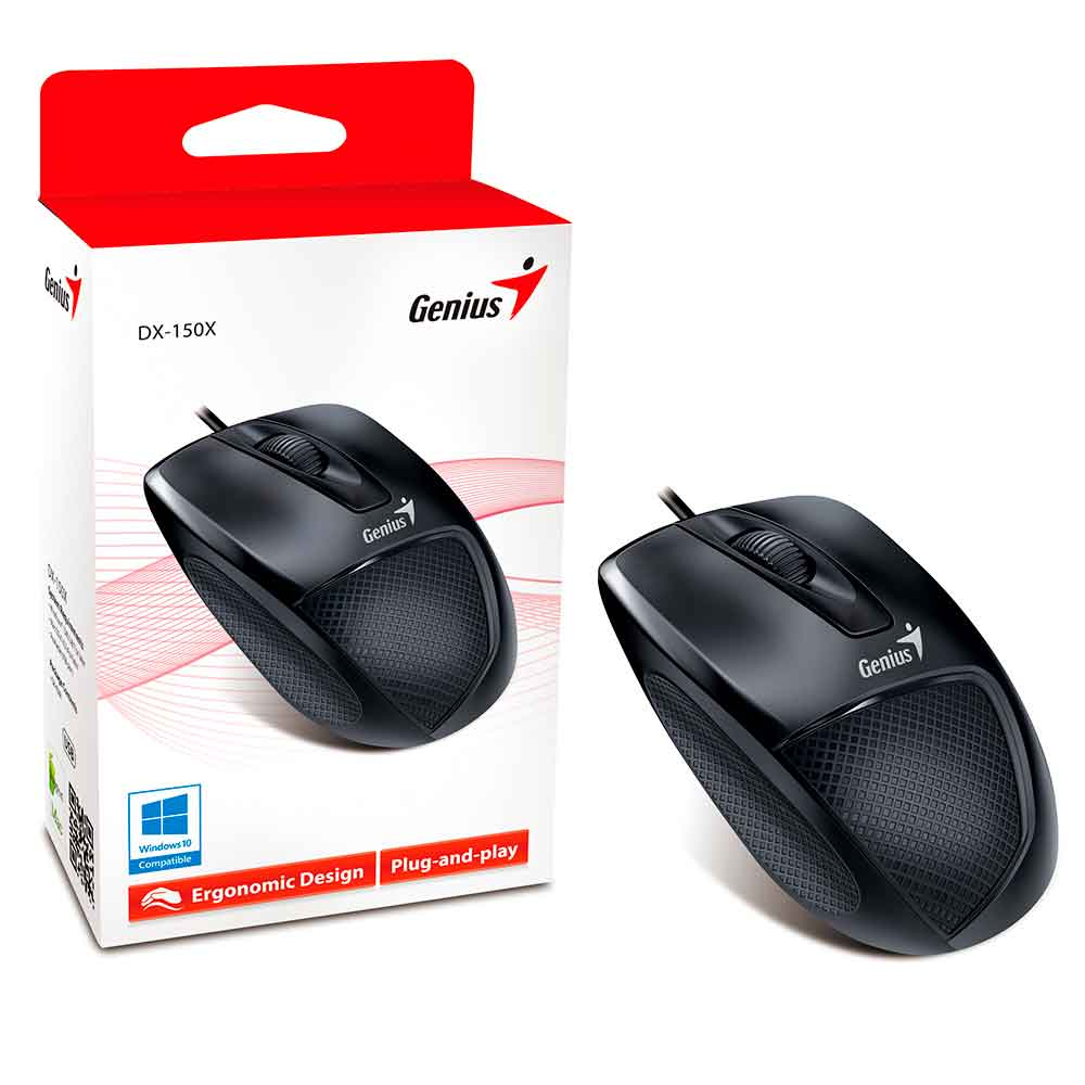 Mostrar detalhes de MOUSE GENIUS DX-150X OPTICO USB PRETO Imagem de MOUSE GENIUS DX-150X OPTICO USB PRETO