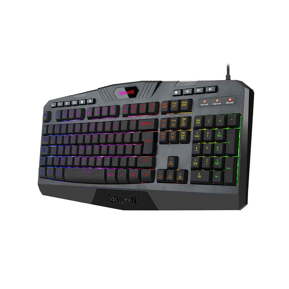 Imagem de TECLADO REDRAGON MEMBRANA GAMER HARPE 2 RGB PRETO K503RGB