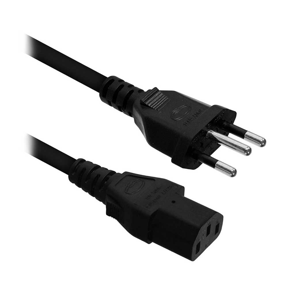 Mostrar detalhes de CABO DE FORCA BRAZIL PC P/ MONITOR E GABINETE PADRAO NOVO 1,2M PRETO - 44561 Imagem de CABO DE FORCA BRAZIL PC P/ MONITOR E GABINETE PADRAO NOVO 1,2M PRETO - 44561