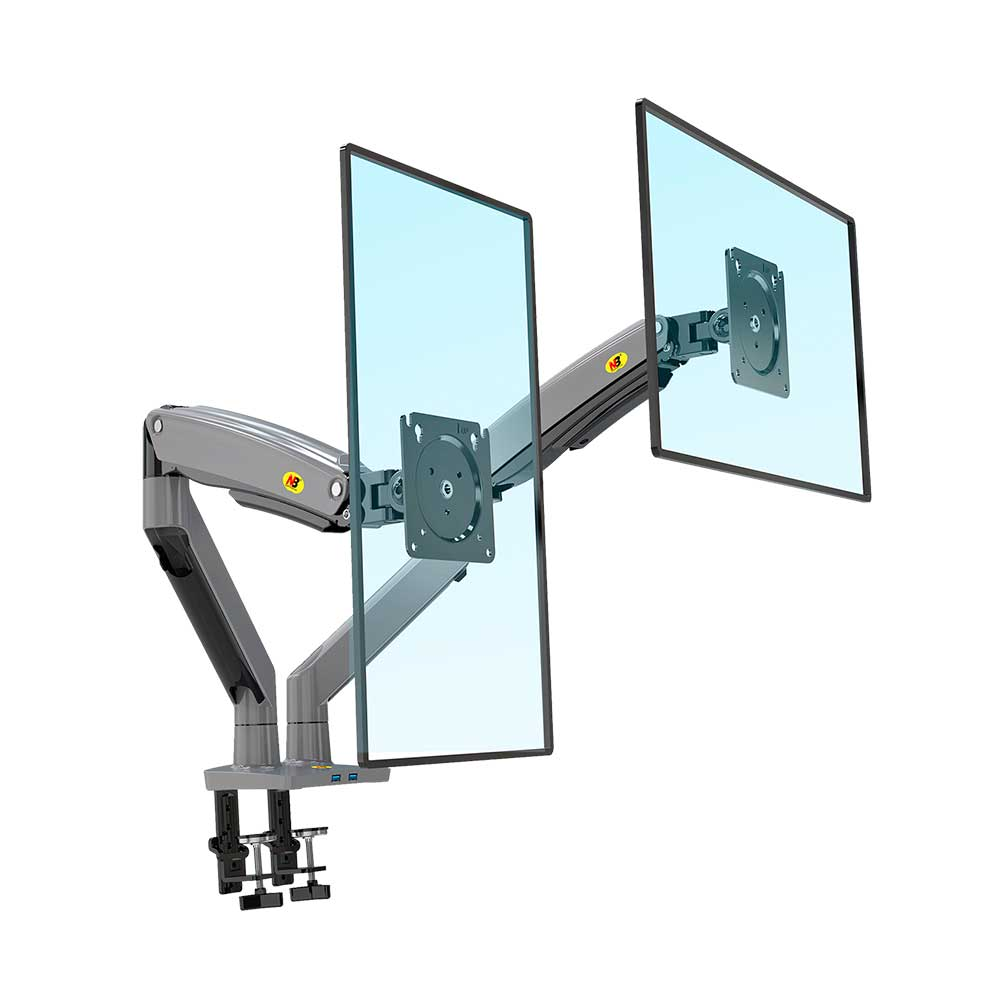 Mostrar detalhes de SUPORTE MONITOR NORTH BAYOU GIRATORIO PARA 2 MONITORES COM BRACO MECANICO 22" A 32" - NB-G75 Imagem de SUPORTE MONITOR NORTH BAYOU GIRATORIO PARA 2 MONITORES COM BRACO MECANICO 22" A 32" - NB-G75