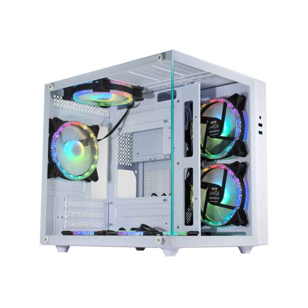 Imagem de GABINETE GAMER K-MEX AQUARIO CG-W2SB MICRO ATX BRANCO