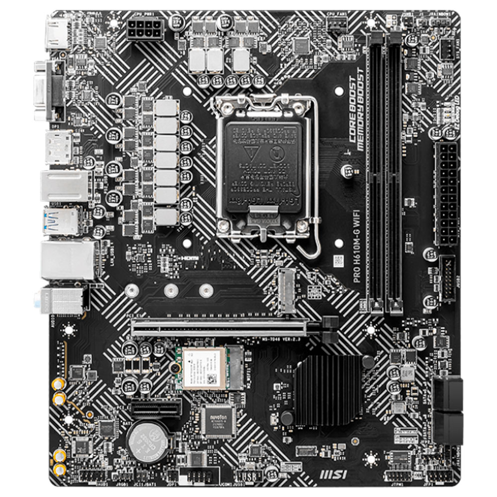 Imagem de PLACA MAE (INTEL) MSI PRO H610M-G WIFI DDR5 LGA1700 12° 13° E 14° GERACAO