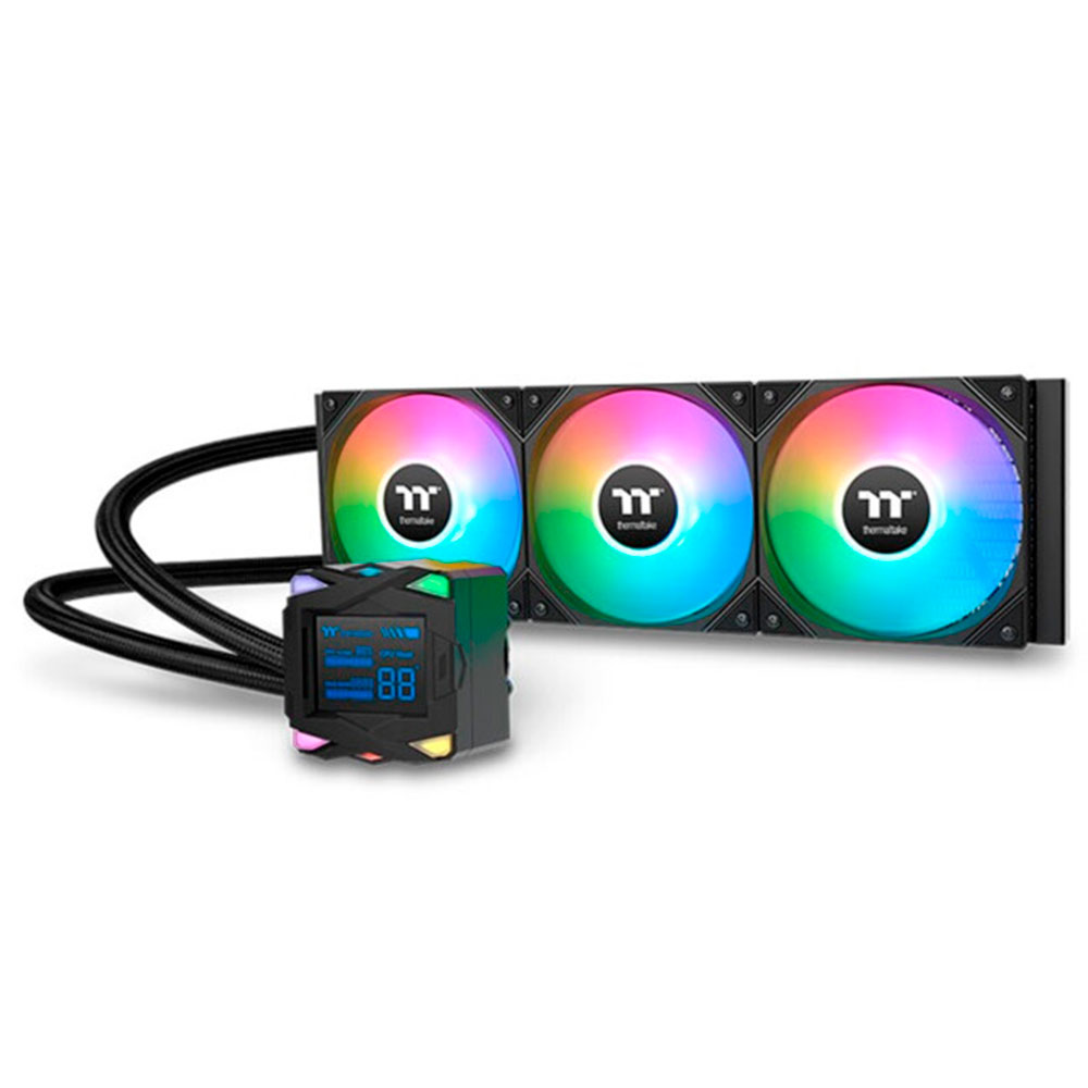 Imagem de WATER COOLER THERMALTAKE LA 360-S ARGB SYNC BLACK ALLINONE 3*120MM - CL-W462-PL12SW-A