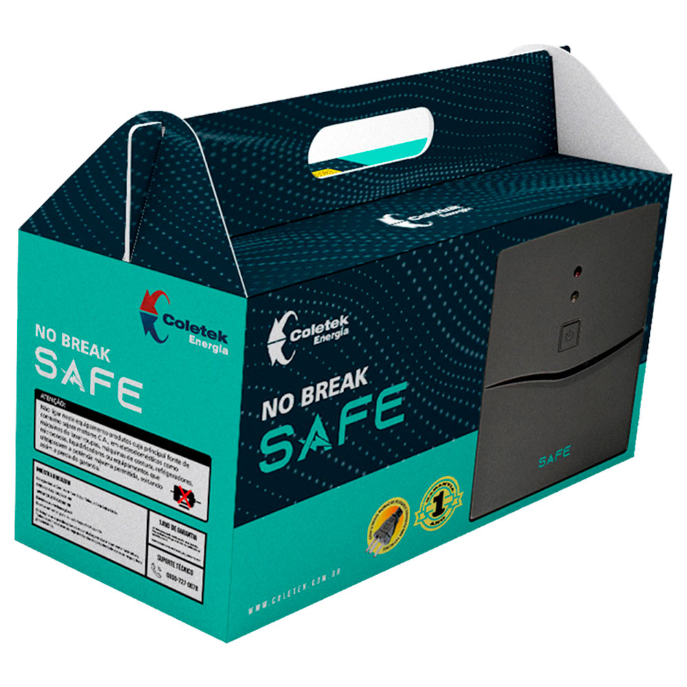 Imagem de NOBREAK COLETEK SAFE SAFE800 800VA BIVOLTE AUTOMATICO/115V