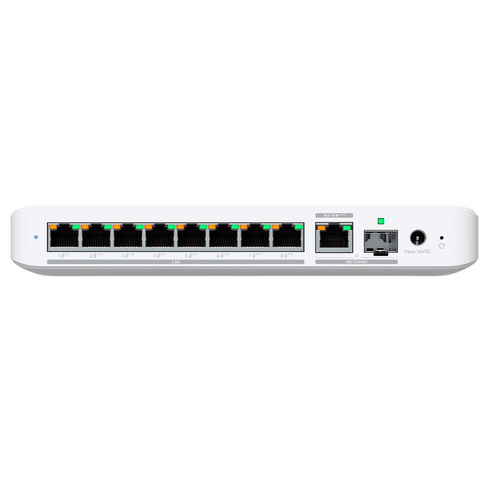 Imagem de SWITCH UBIQUITI GERENCIAVEL 08 PORTAS 2.5 GIGABIT USW-FLEX 2.5-8-POE SEM FONTE