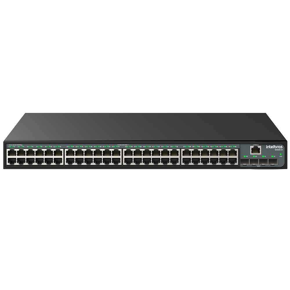 Imagem de SWITCH INTELBRAS GERENCIAVEL L3 48 PORTAS GIGABIT MAIS 4 PORTAS SFP+ UPLINK S2352G-B - 4760112