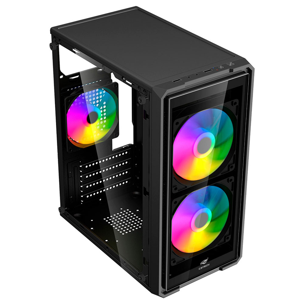 Imagem de GABINETE GAMER C3TECH MT-G41BK SEM FONTE PRETO